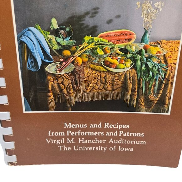 Entertaining Arts Cookbook University Of Iowa Recipe Book Performers Patrons - Picture 16 of 16